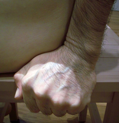 Ron Mueck sculpture hand detail