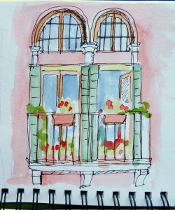 Image: sketchbook travel journal