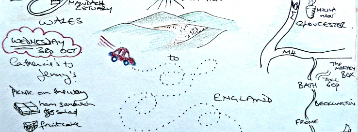 Story Map of travel in Wales