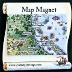 Pictorial Map Magnet of Cairns Queensland region